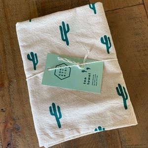 NWT Handprinted Cactus Tea Towel from Confetti Riot